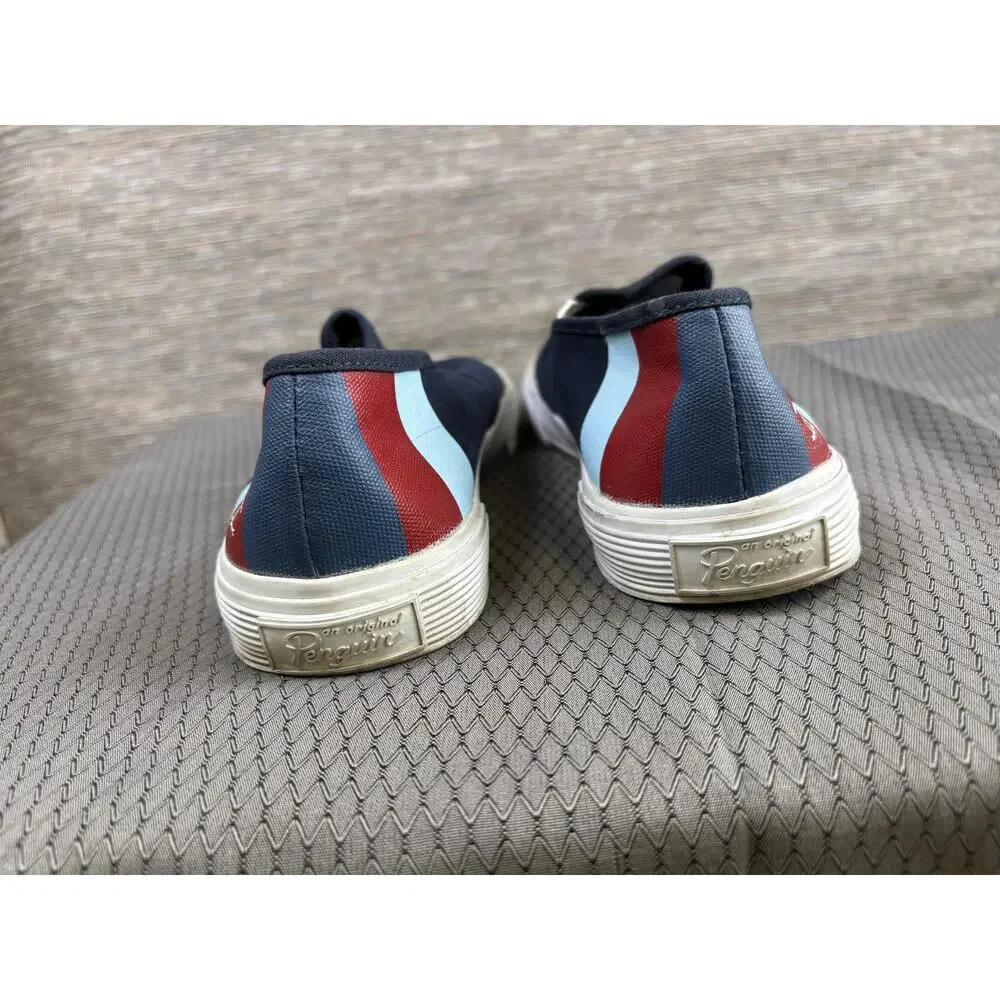 Original Penguin Shoes Mens Size 7 Blue Canvas Slip On Casual Comfort Sneakers